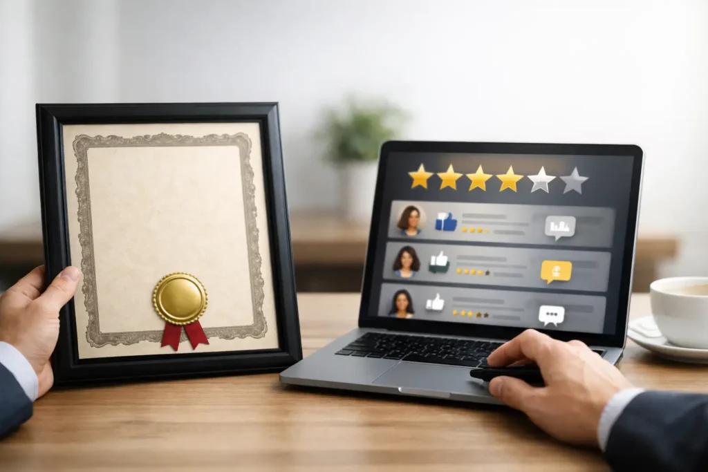 Sertifikat poverenja ili recenzije?